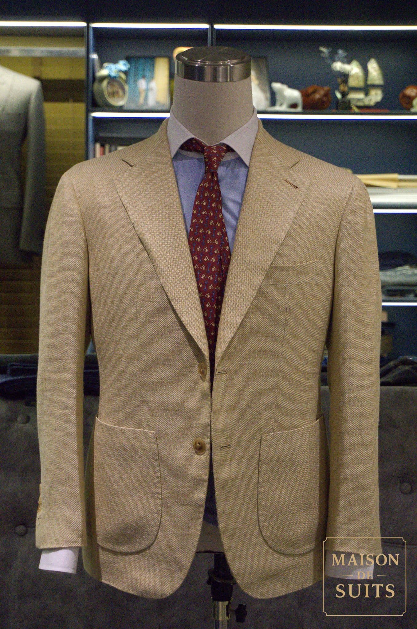 Beige Hopsack Holland&Sherry Jacket