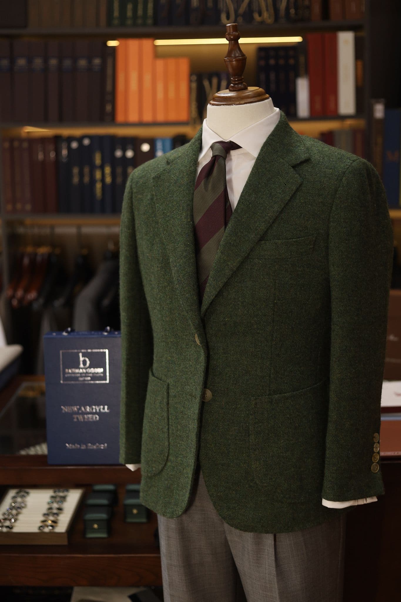 Bateman Ogden Green Tweed Jacket