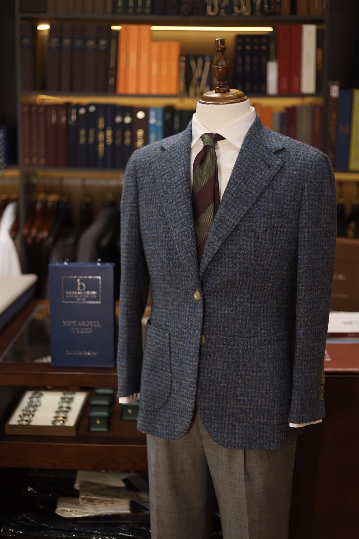 Bateman Ogden Blue Tweed Jacket